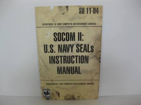 SOCOM II: U.S. Navy SEALs - PS2 Manual
